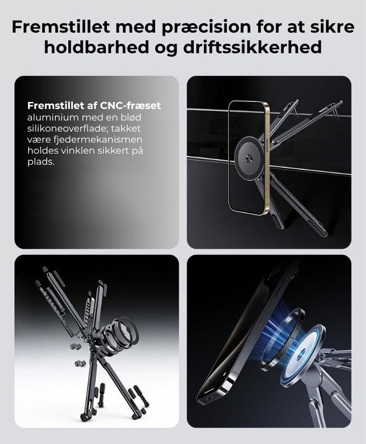 3-i-1 sammenklappelig magnetisk elektronicholder