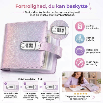 Budgetbinder med Kodelås | Sparemappe
