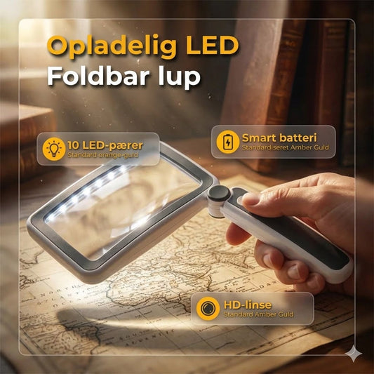 Håndlup med indbygget lys