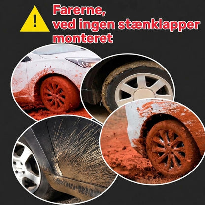 Stænklapper med billogo – 4 stk.