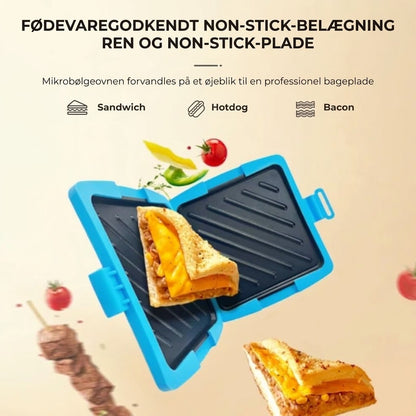 3-i-1 Mikroovnsgrill med Slip-let Belægning