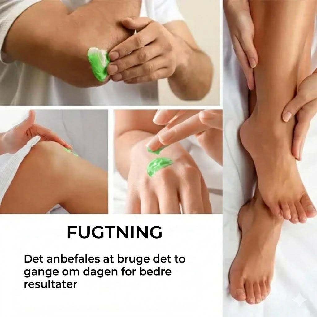 Fugtgivende fodcreme med Tea Tree Oil og Aloe Vera