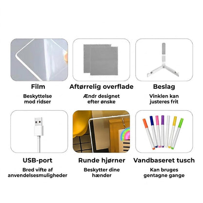 DoodleGlow™️LED-tegnebræt