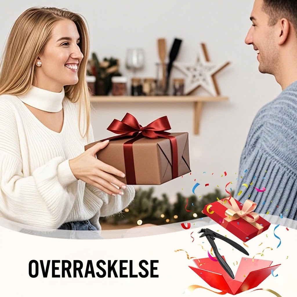 ✂️ Stænksikker negleklipper i rustfrit stål – bred åbning og sikker opbevaring!
