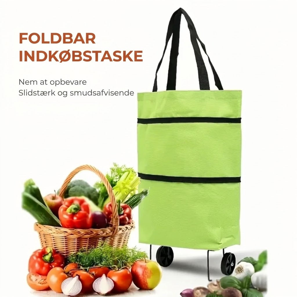 Sammenklappelig indkøbsvogn