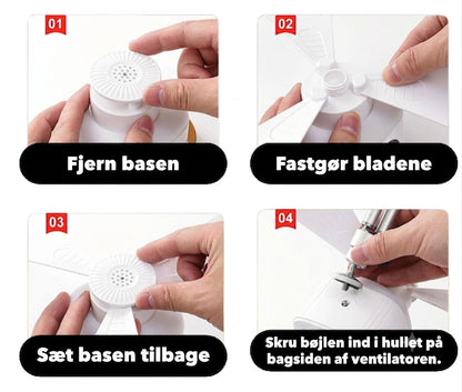CAMPBREEZE | Genopladelig lampe med ventilator