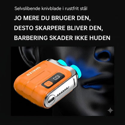 🧔 Mini Bærbar Elektrisk Barbermaskine til Mænd – AI-detektion, Magnetisk Hoved, Hurtig Opladning