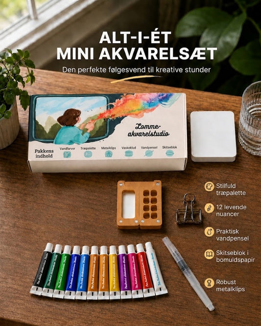 Akvarelstudie i lommeformat