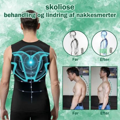 RankVest™ Kompressionsvest til mænd – bedre holdning og slankere silhuet