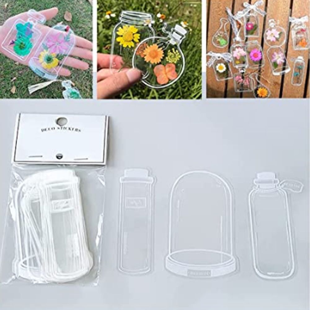 🍃 Transparente Naturklistermærker