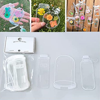 🍃 Transparente Naturklistermærker