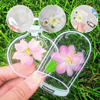 🍃 Transparente Naturklistermærker