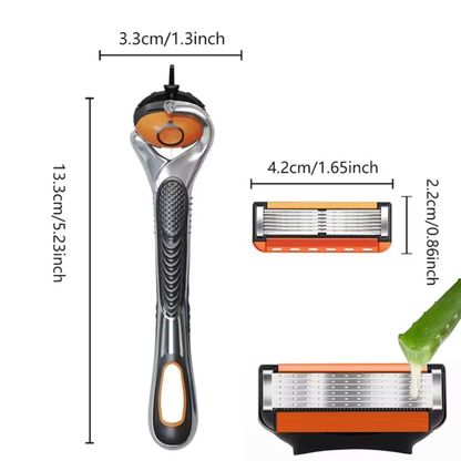 ProShave 6 – 6-bladede barberblade i pakker med 24/48. Klassisk og sikker barbering med seks blade for præcision, komfort og lang levetid.