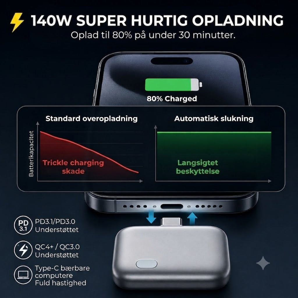 Automatisk Slukning af Oplader | Beskyttelse mod overopladning