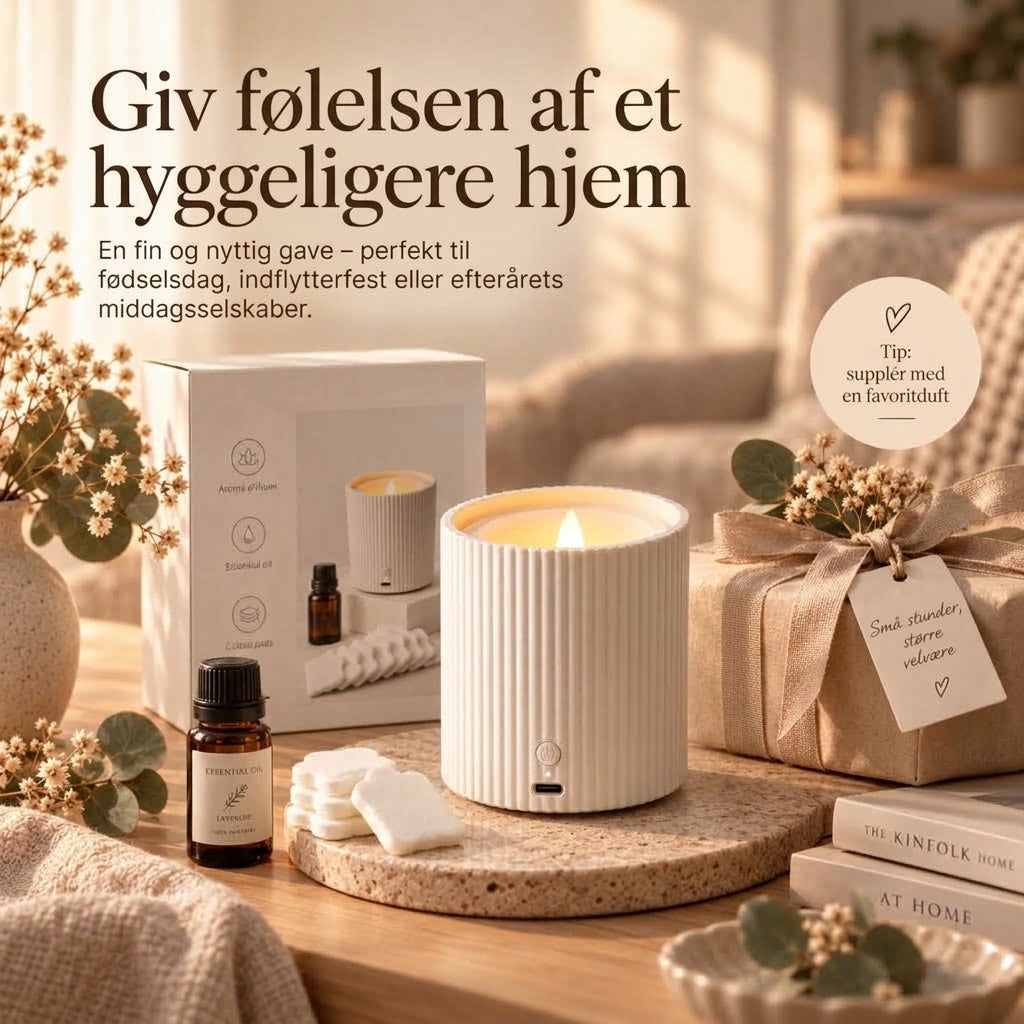 Genopladelig Duftspreder med LED-lys