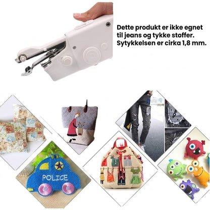 Mini håndholdt symaskinesæt – ledningsfri, bærbar og klar til at sy