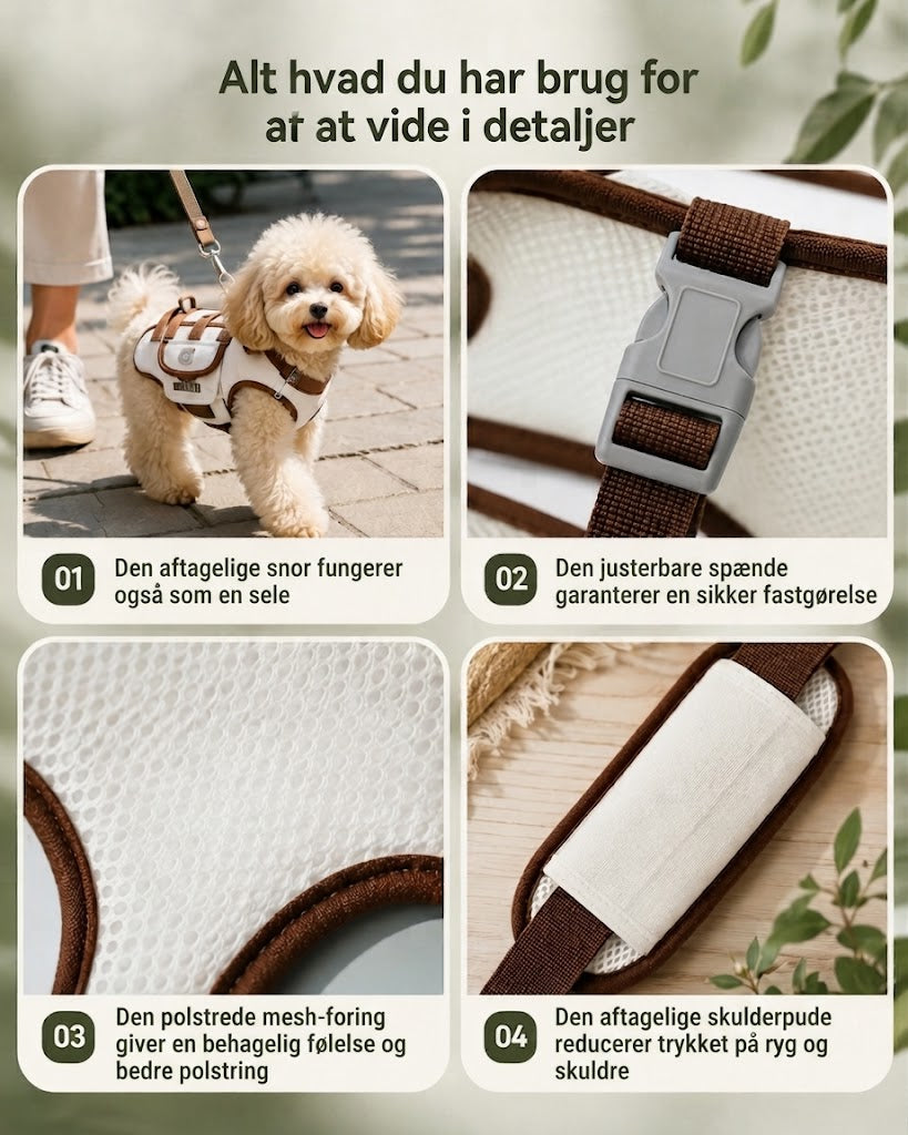 PawTrail Companion Carrier – Blød kæledyrstaske