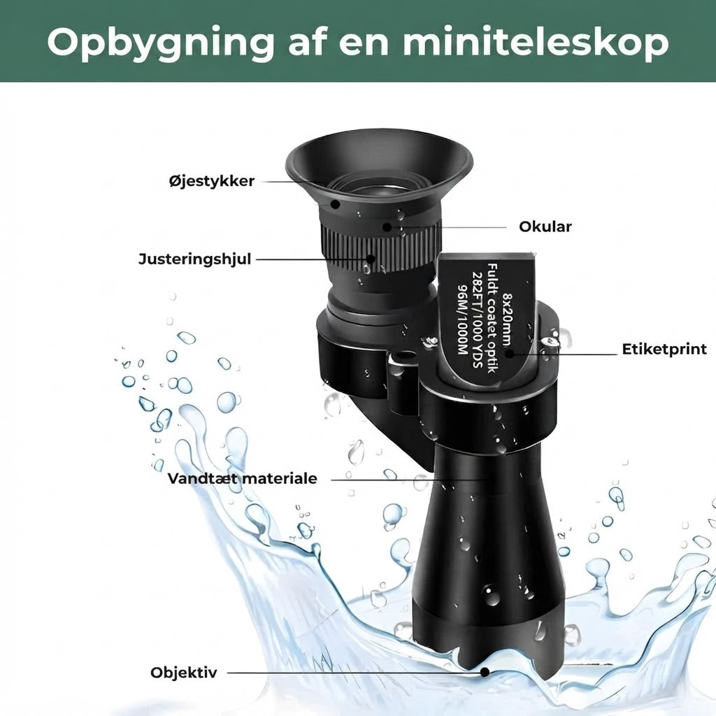 Bærbar HD Mini Teleskop
