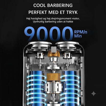 🧔 Mini Bærbar Elektrisk Barbermaskine til Mænd – AI-detektion, Magnetisk Hoved, Hurtig Opladning