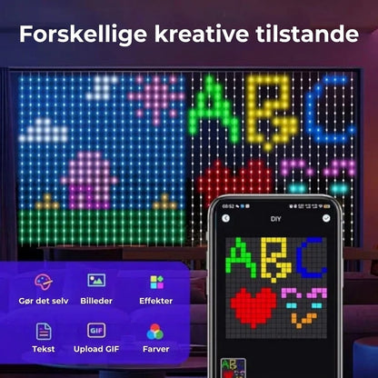 Smart LED-lysgardin – Eget lysdesign via app