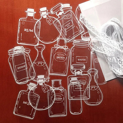 🍃 Transparente Naturklistermærker