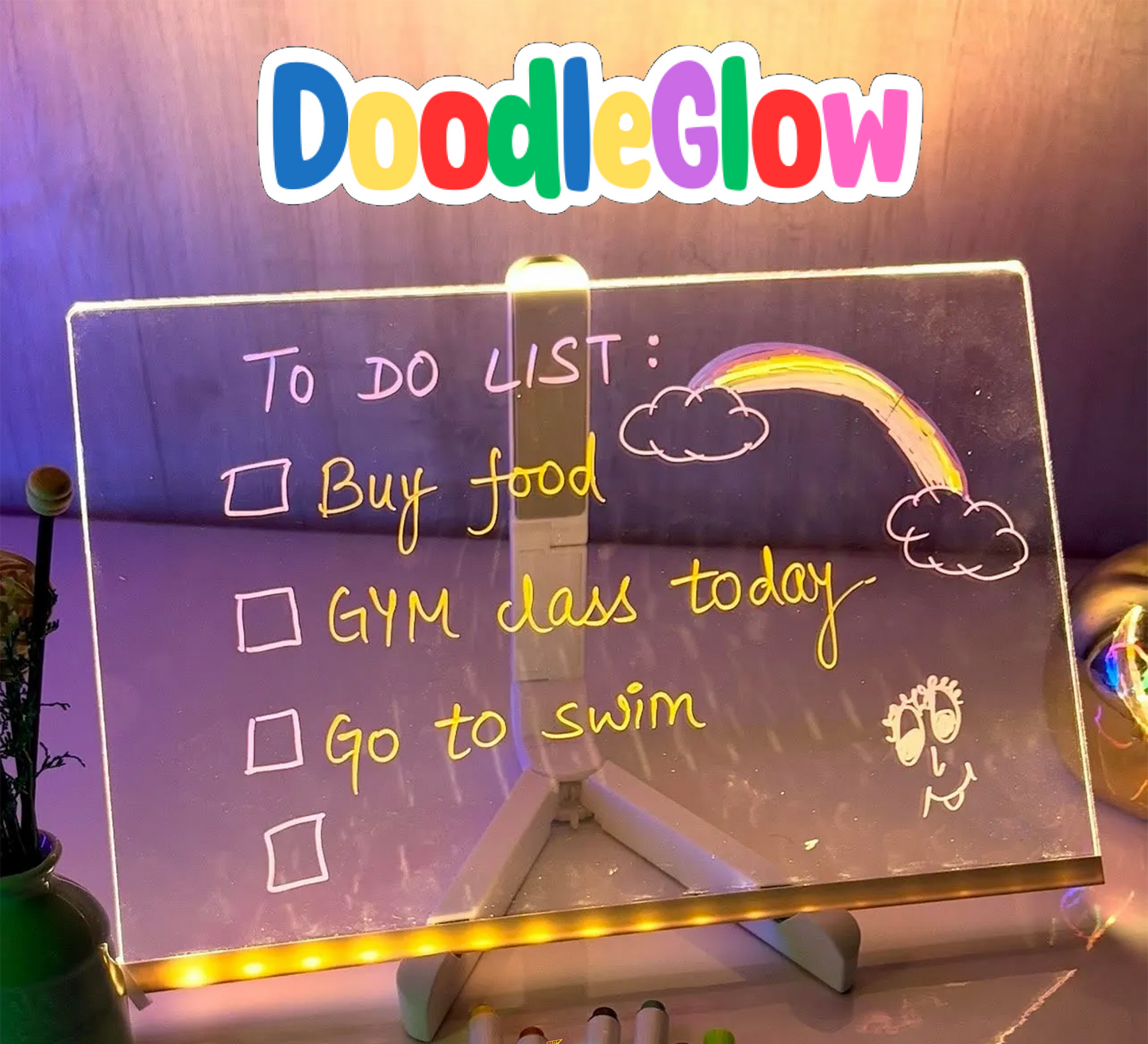 DoodleGlow™️LED-tegnebræt