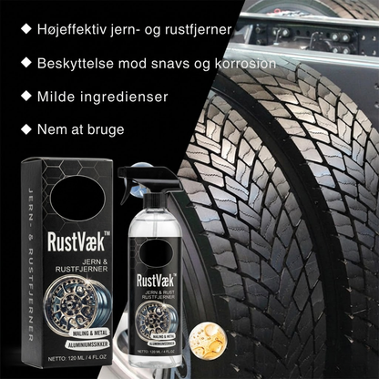 RustVæk™ | Rustfjerner-spray til biler og metaloverflader