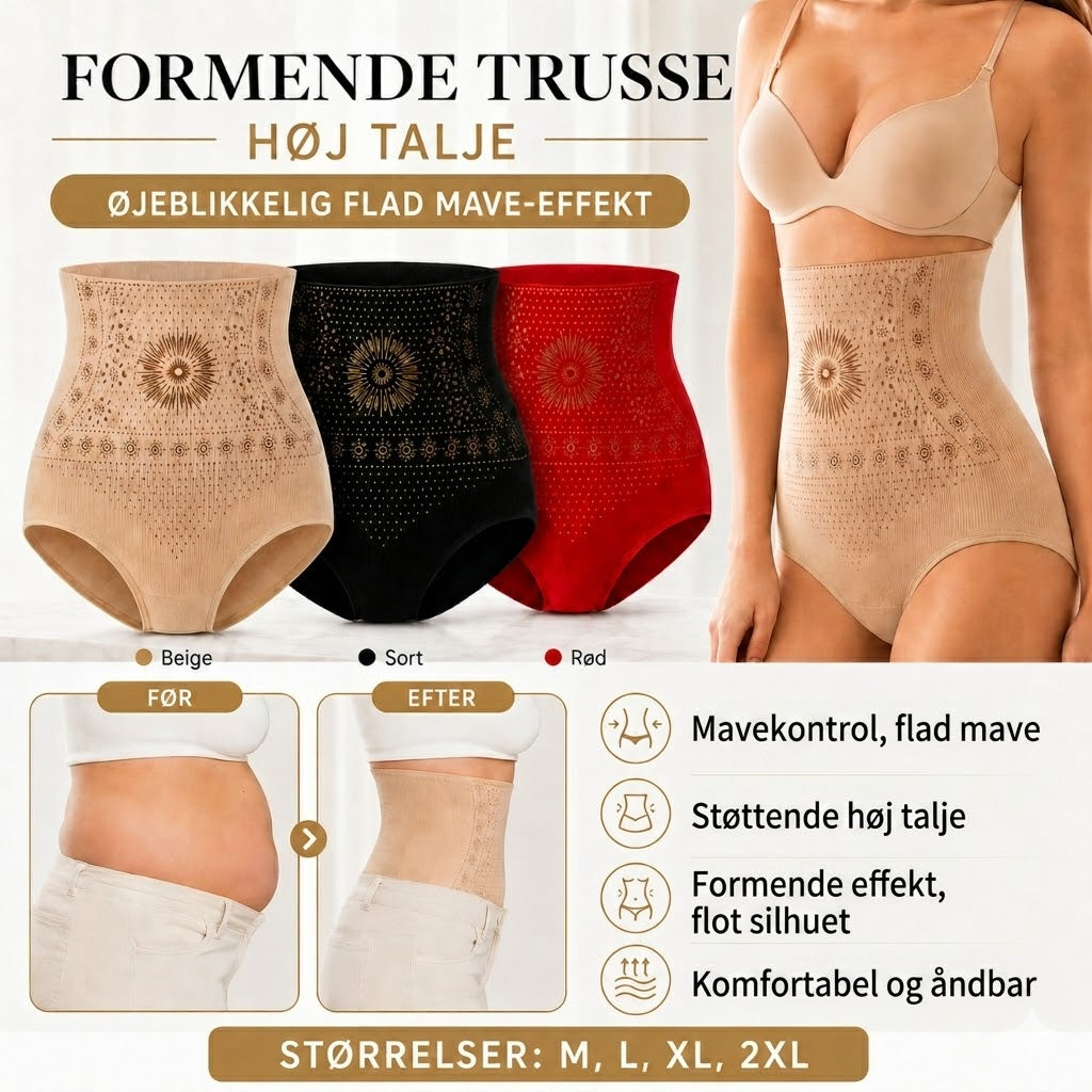 Formende shorts med høj talje