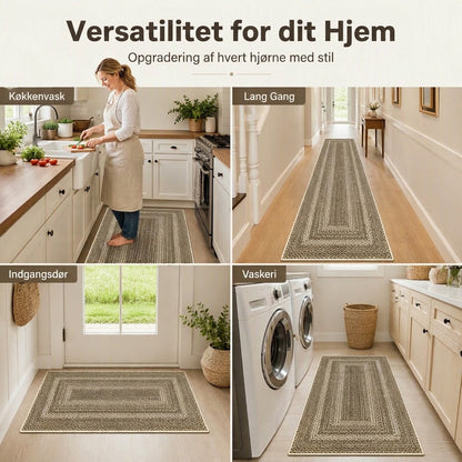 Elegant vævet løber