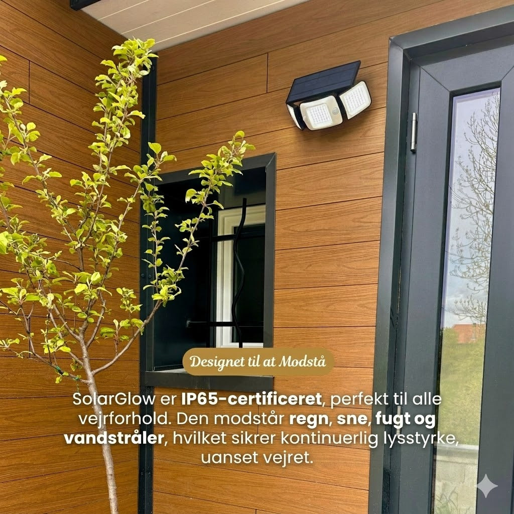 SolarGlow™ | Udendørs solcellelampe med bevægelsessensor