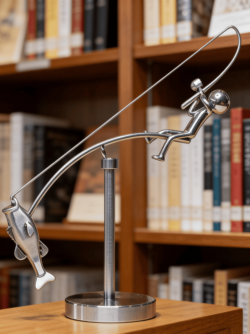 🎣 Designet skulptur af en fisker – Limited Edition