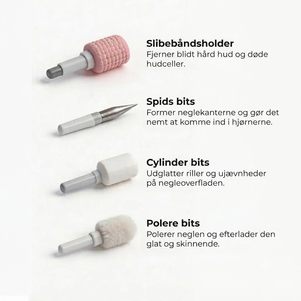 Elektrisk neglefil med digital hastighedsindstilling