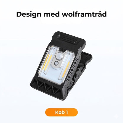Solcelle-klemlampe med bevægelsessensor