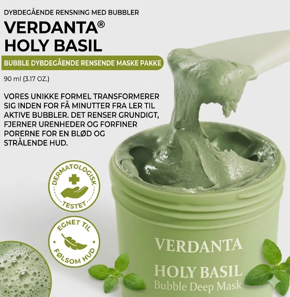 Verdanta| Holy Brasil Diepe Masker reinigt je poriën