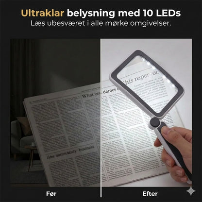 Håndlup med indbygget lys