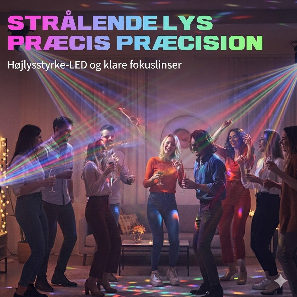 ✨ 60% rabat – Tidsbegrænset tilbud! ⏰ Multi-stråle LED-stemningsbelysning