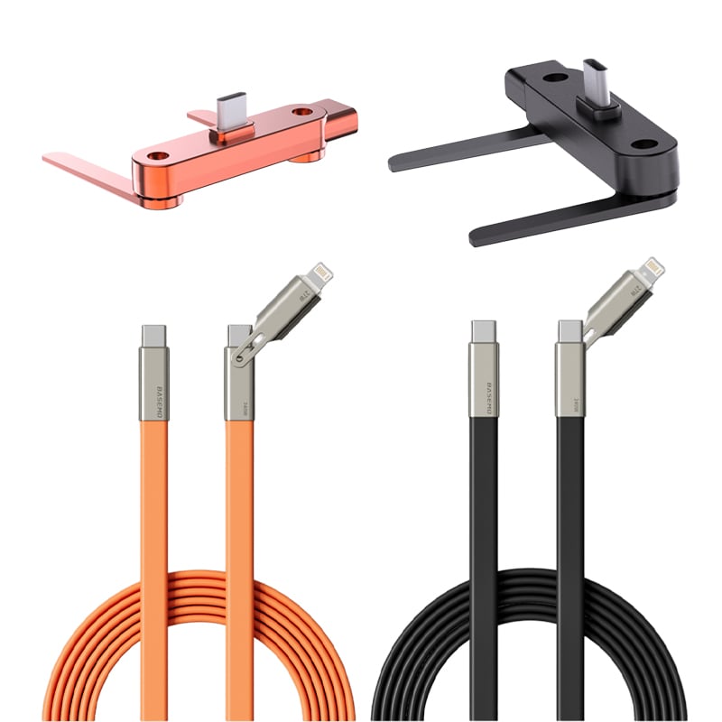 240W hurtigopladerkabel med SMART-holder (360°)