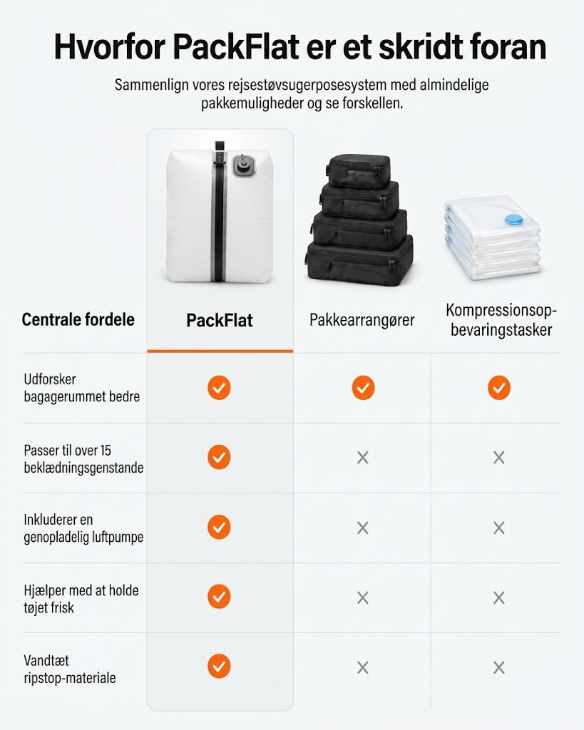 PackFlat Komprimeret Pakkesæt