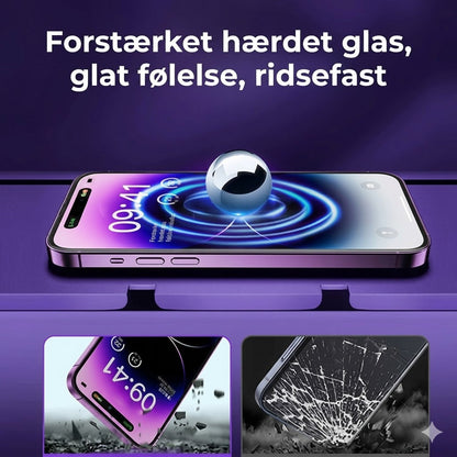 iPhone Beskyttelsessæt – Støvfri Skærmbeskyttelse i Hærdet Glas