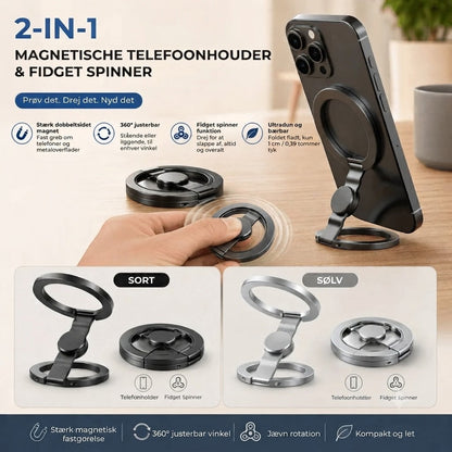 Magnetisk telefonholder og fidget spinner