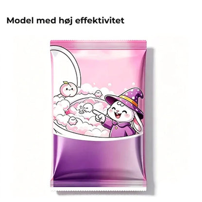 Skummende toiletrensepulver