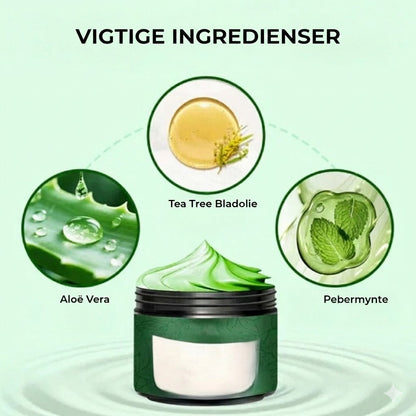 Fugtgivende fodcreme med Tea Tree Oil og Aloe Vera