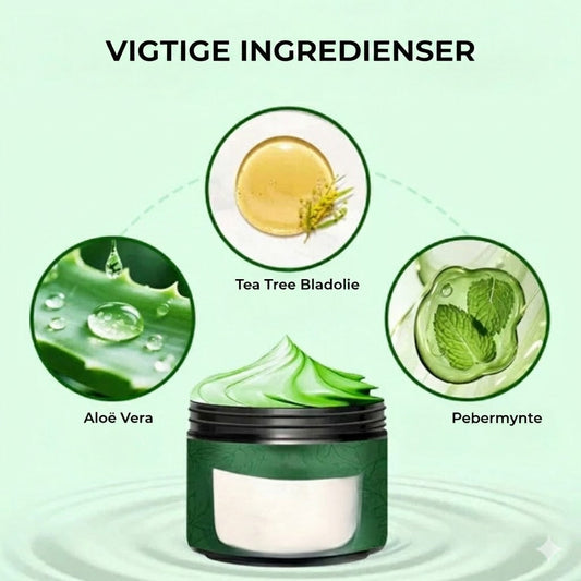 Fugtgivende fodcreme med Tea Tree Oil og Aloe Vera