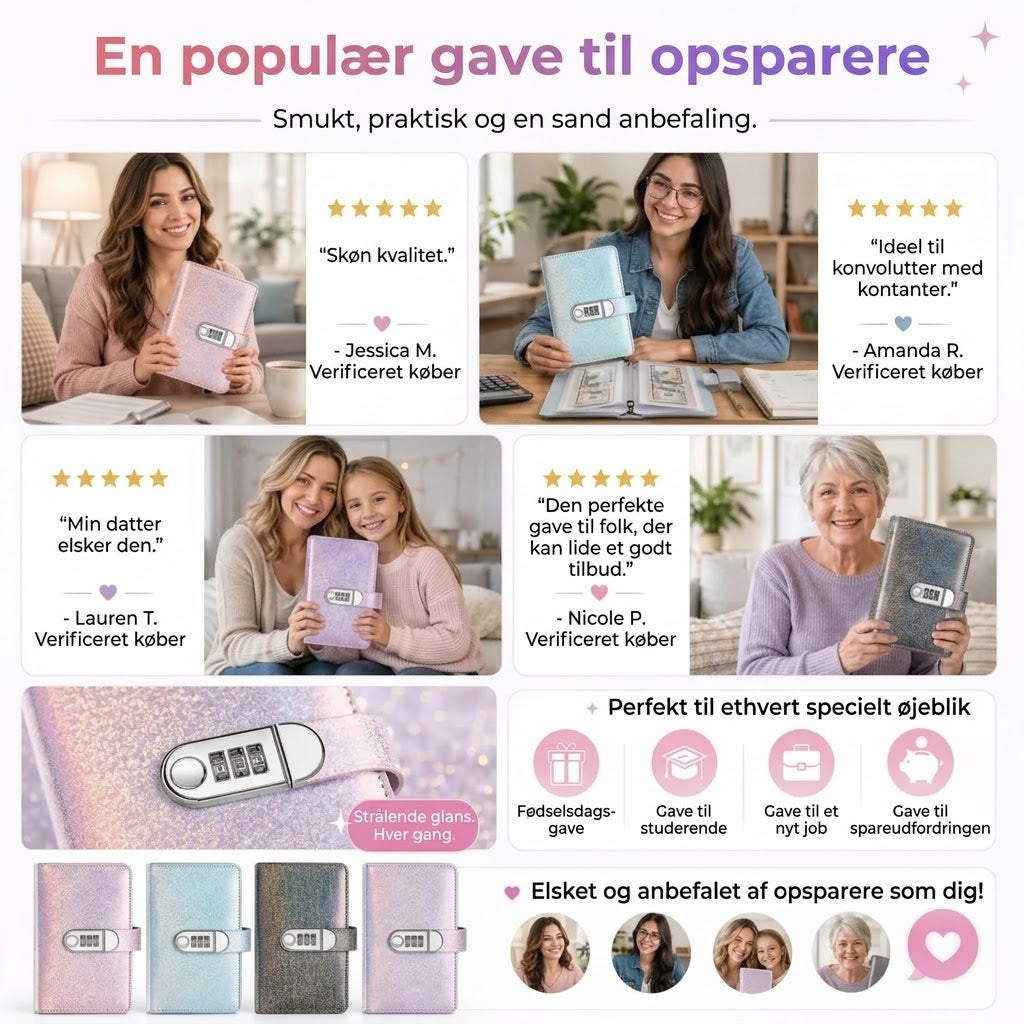 Budgetbinder med Kodelås | Sparemappe