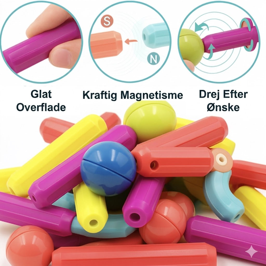 Magnetix™ Magnetiske byggestave