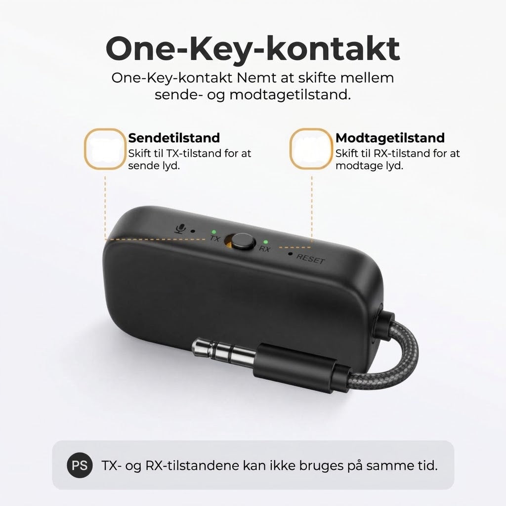 Bluetooth Lydadapter - Sender/Modtager