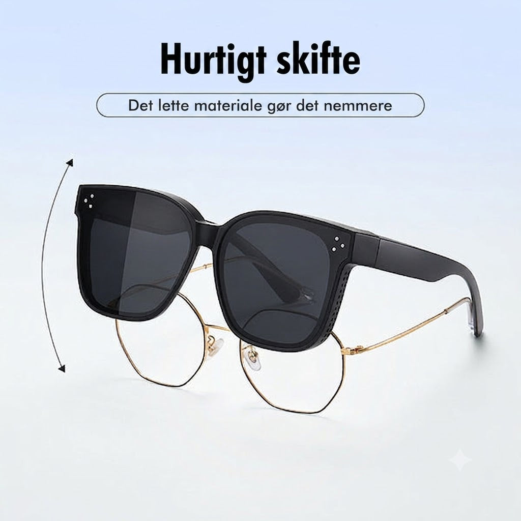 Universal solbrille til nærsynede (Fit-over model)