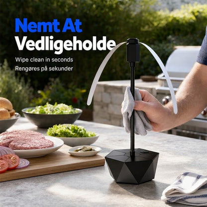 Genopladelig USB Flueskræmmer-Ventilator – Teleskopisk / Udtrækkelig Insektafviser til Udendørs Brug