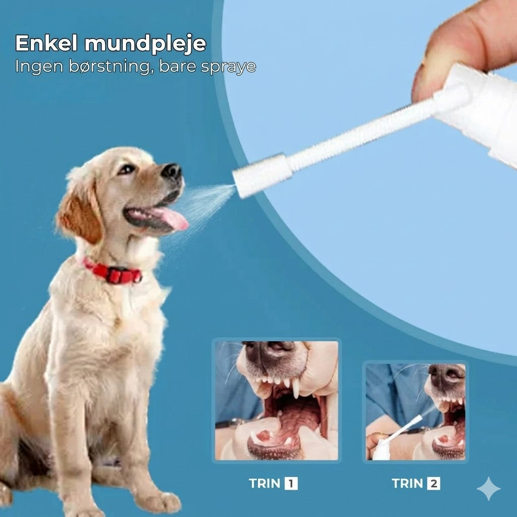 Tandplejespray til kæledyr