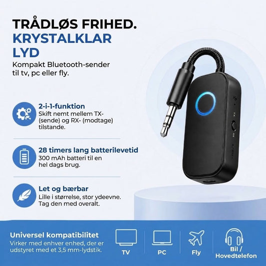 Bluetooth Lydadapter - Sender/Modtager